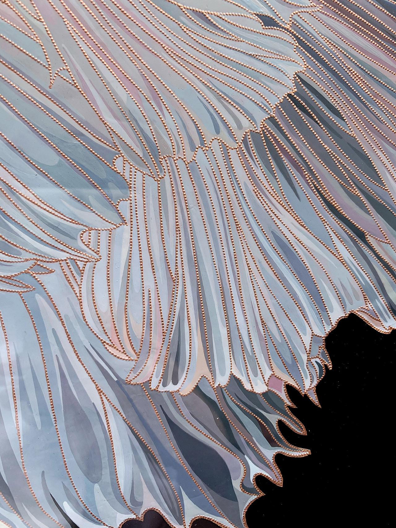 佛山铜凿剪纸《无瑕》