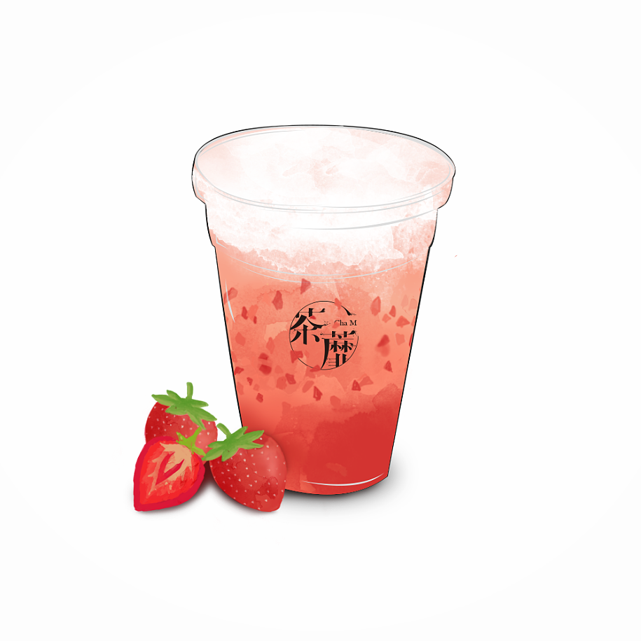 茶靡饮品原创手绘设计