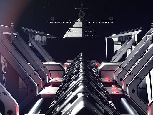 未来巨型宇宙飞船表现