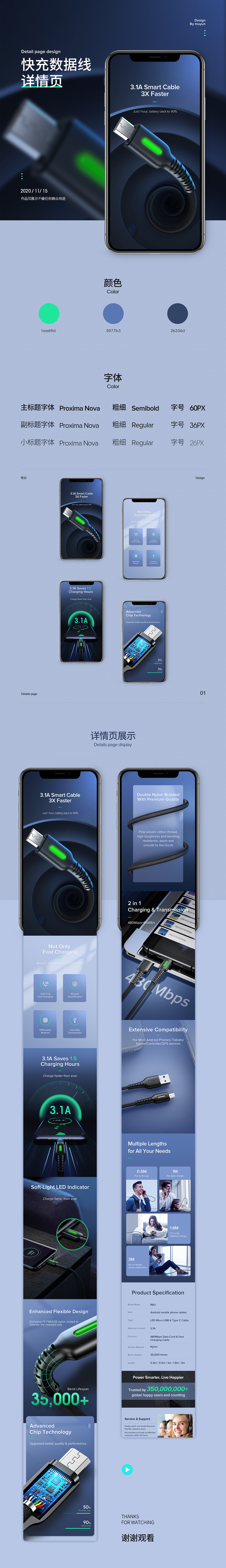 快充数据线详情页（图ZMjQ4ODAwOTA0） - 电商 - 站酷设计师兜兜里没糖啊原创素材 - 站酷ZCOOL