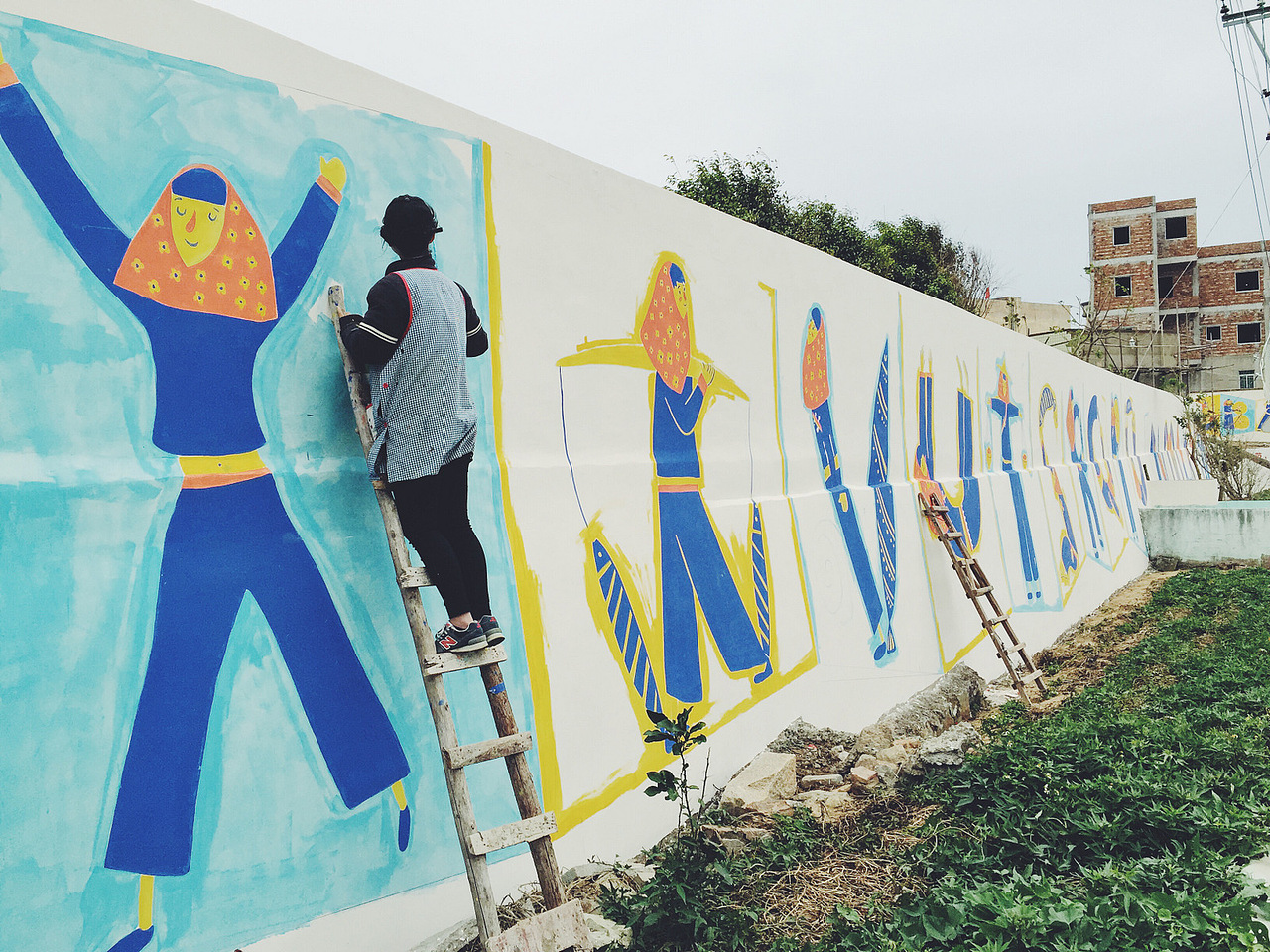 惠安女26个字母墙面涂鸦（图ZNDEyOTc2NTI=） - 商业插画 - 站酷设计师闹米原创素材 - 站酷ZCOOL