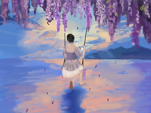 紫藤花开