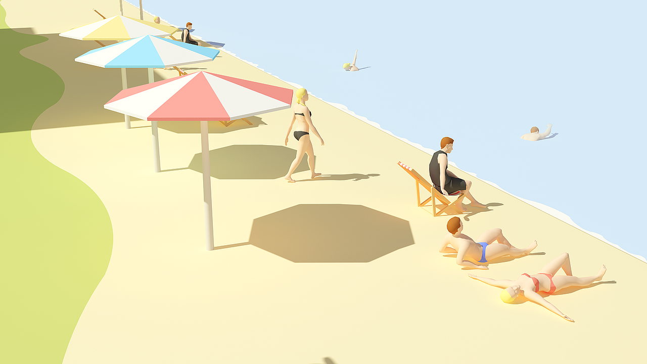 电商类产品渲染及卡通风格场景设计