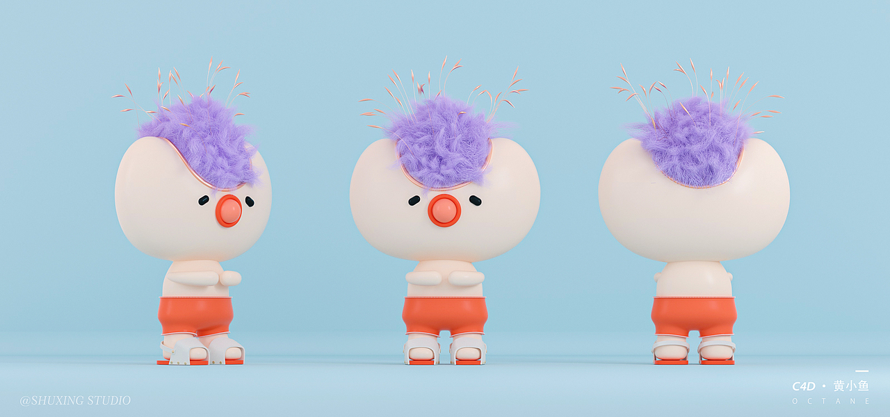 8月的一些IP建模渲染