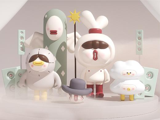 奇遇梦幻城原创IP设计 卡通IP设计 盲盒IP 潮玩设计