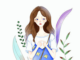 第三幅小清新人物插畫(huà)練習(xí)