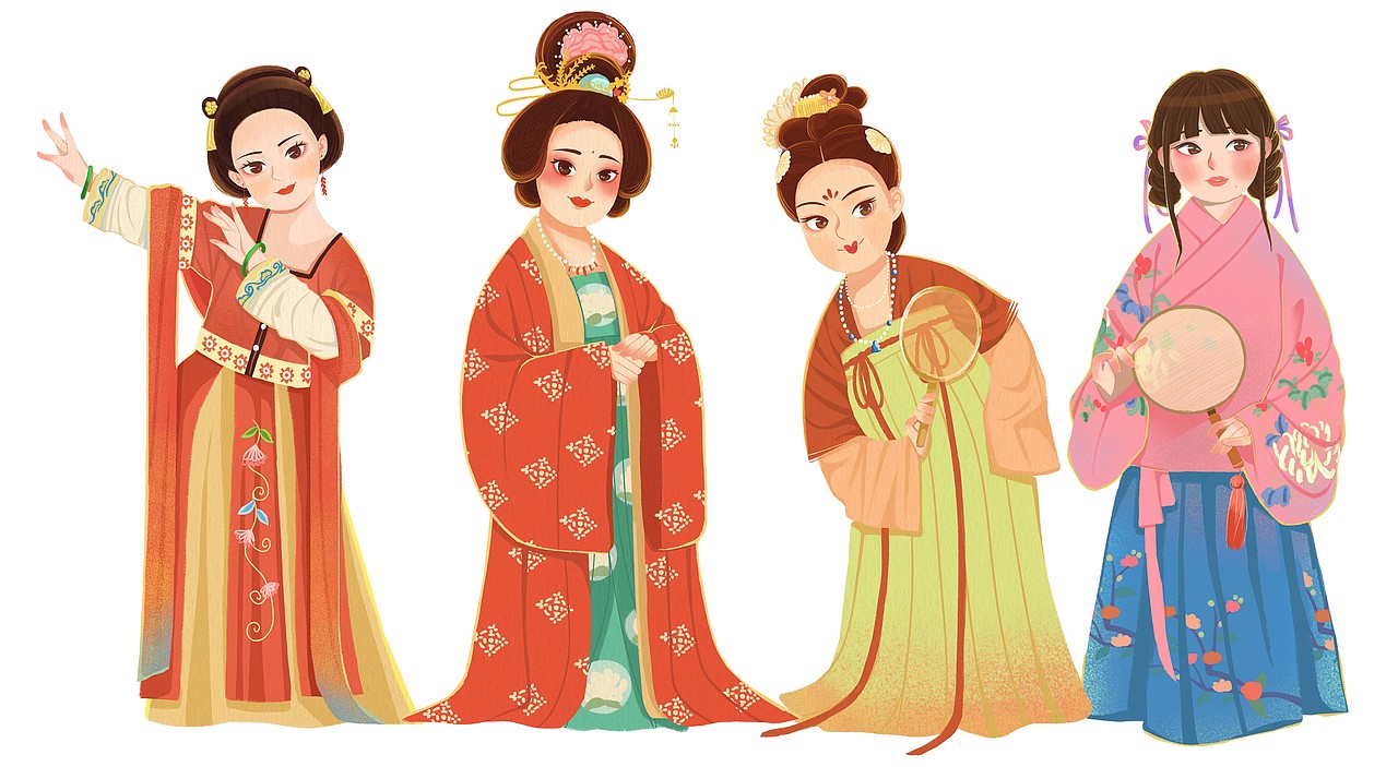 着我汉家衣裳，兴我礼仪之邦。（图ZMjU1MDQ3MTM2） - 儿童插画 - 站酷设计师水獭请看原创素材 - 站酷ZCOOL