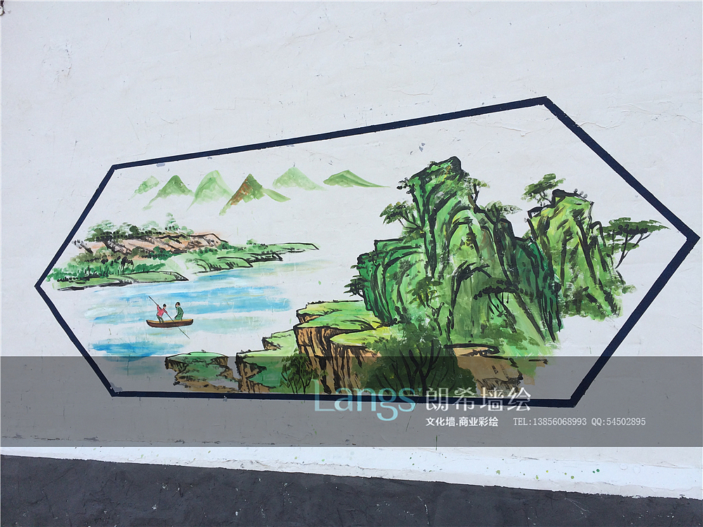 合肥围墙彩绘,安徽文化墙素材,墙体漫画,新农村窗画