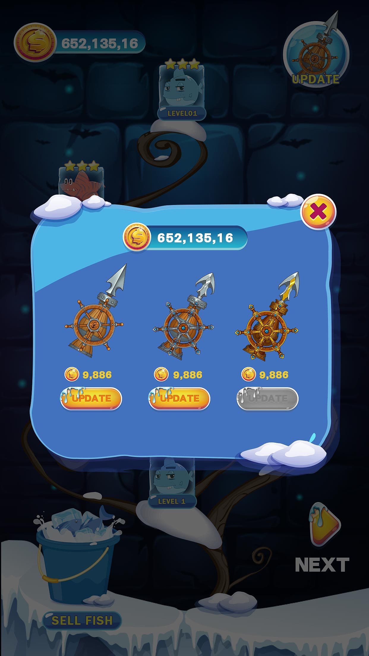 冰海捕鱼小游戏ui（图ZMjIwNzE5MDI4） - 游戏UI - 站酷设计师随便不好吗原创素材 - 站酷ZCOOL