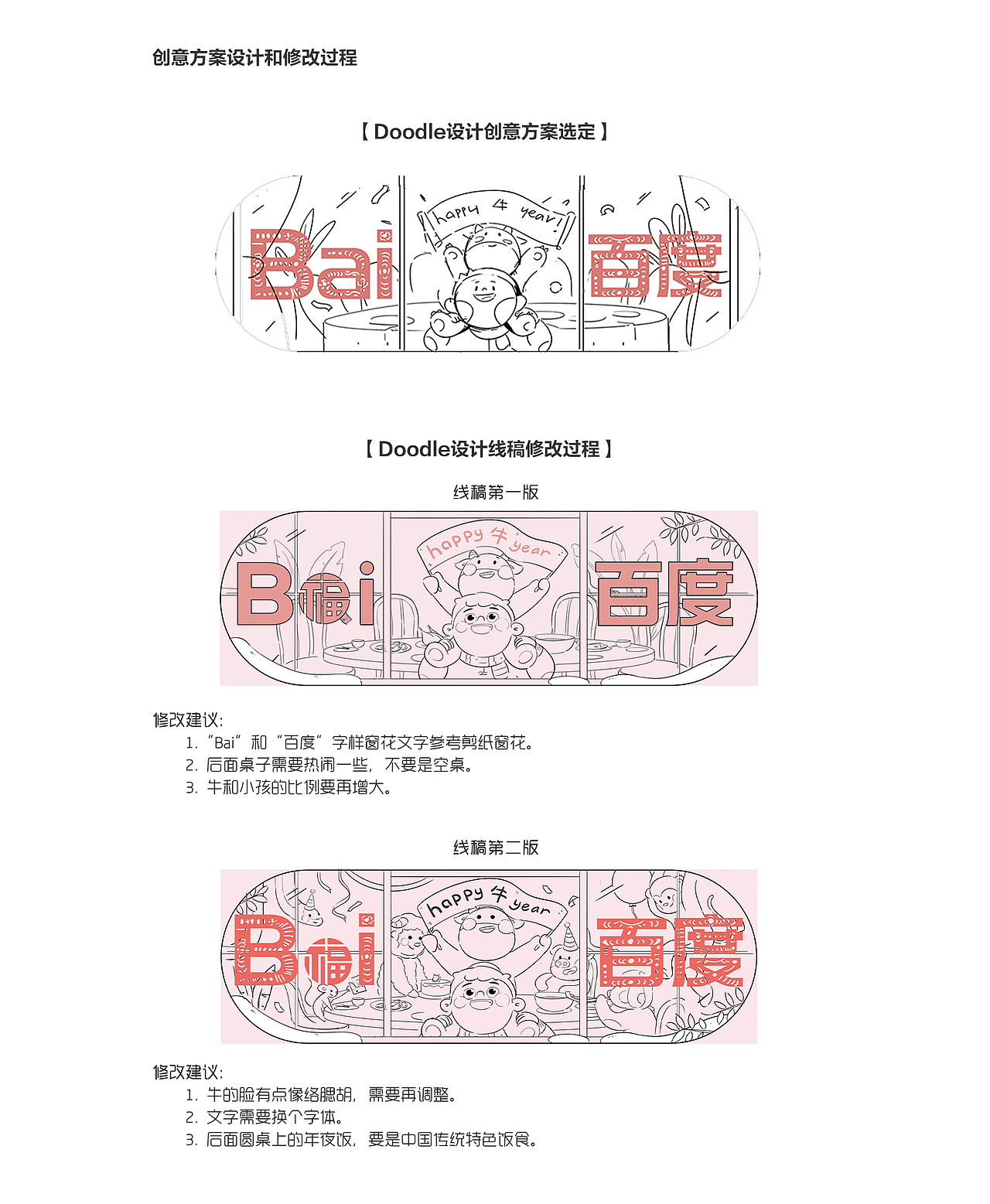 牛年春节【百度 Doodle 设计】2021