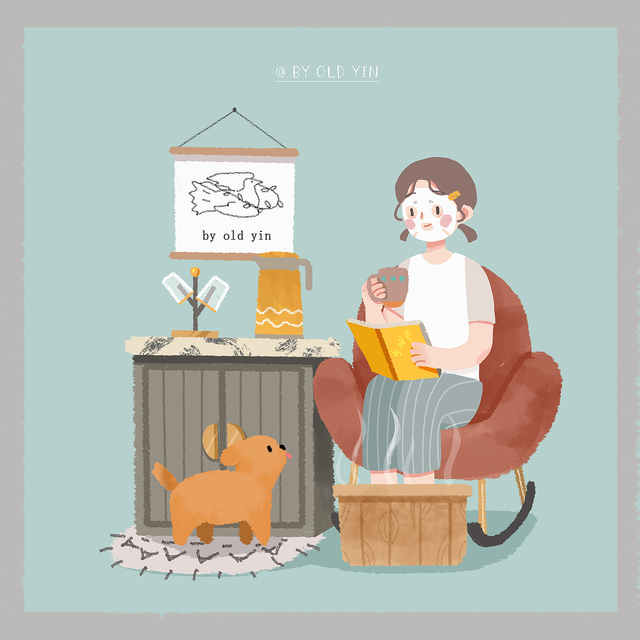 快要十一点了,你关掉电视机,精致女孩的夜晚开始了:护肤水、面膜,在配上一杯热牛奶。你一边泡脚一边看着你书里的人生百态。然后对自己说一句:亲爱的自己,你辛苦了~