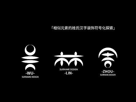 【相似元素的姓氏汉字装饰符号化探索】