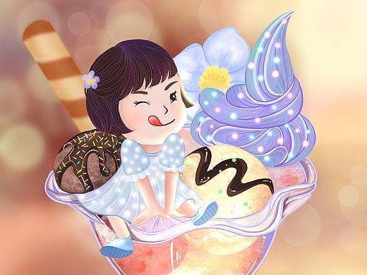 冰淇淋女孩|画女儿系列