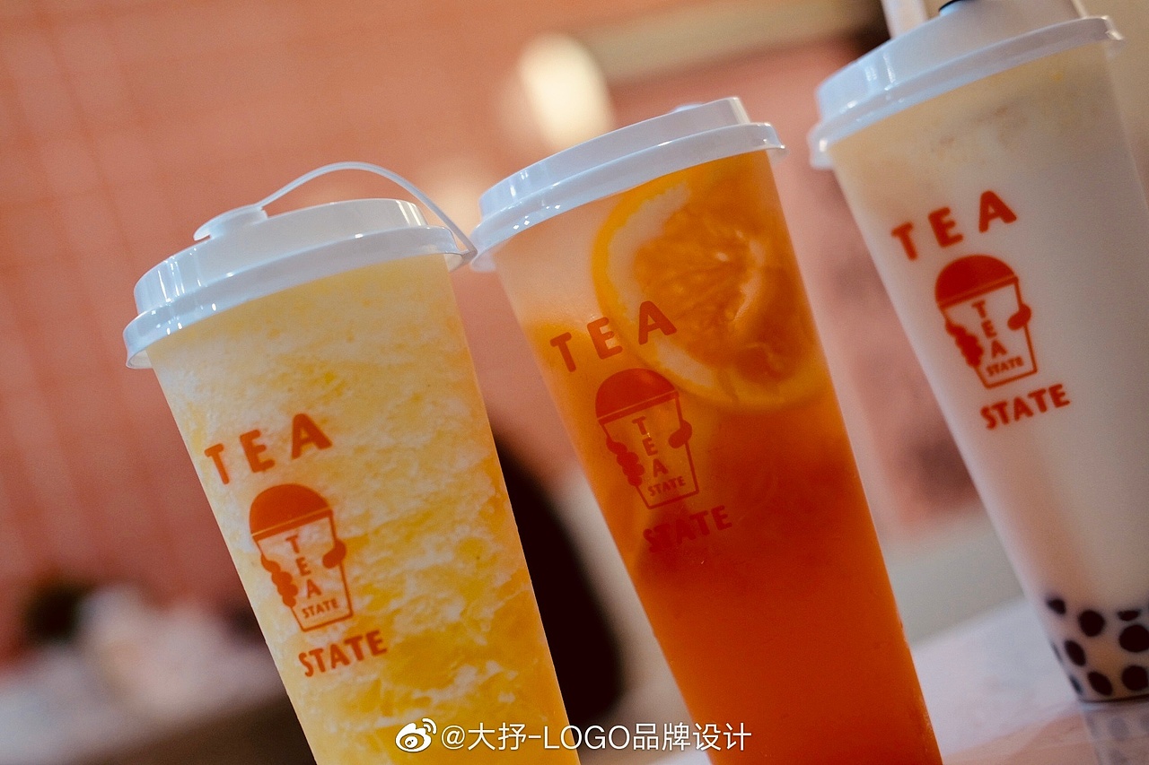 茶新界 奶茶店品牌VI设计 Logo设计