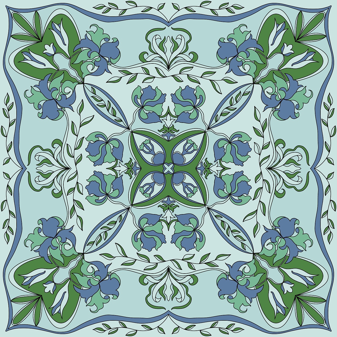 传统纹样再设计|四个配色方案分享