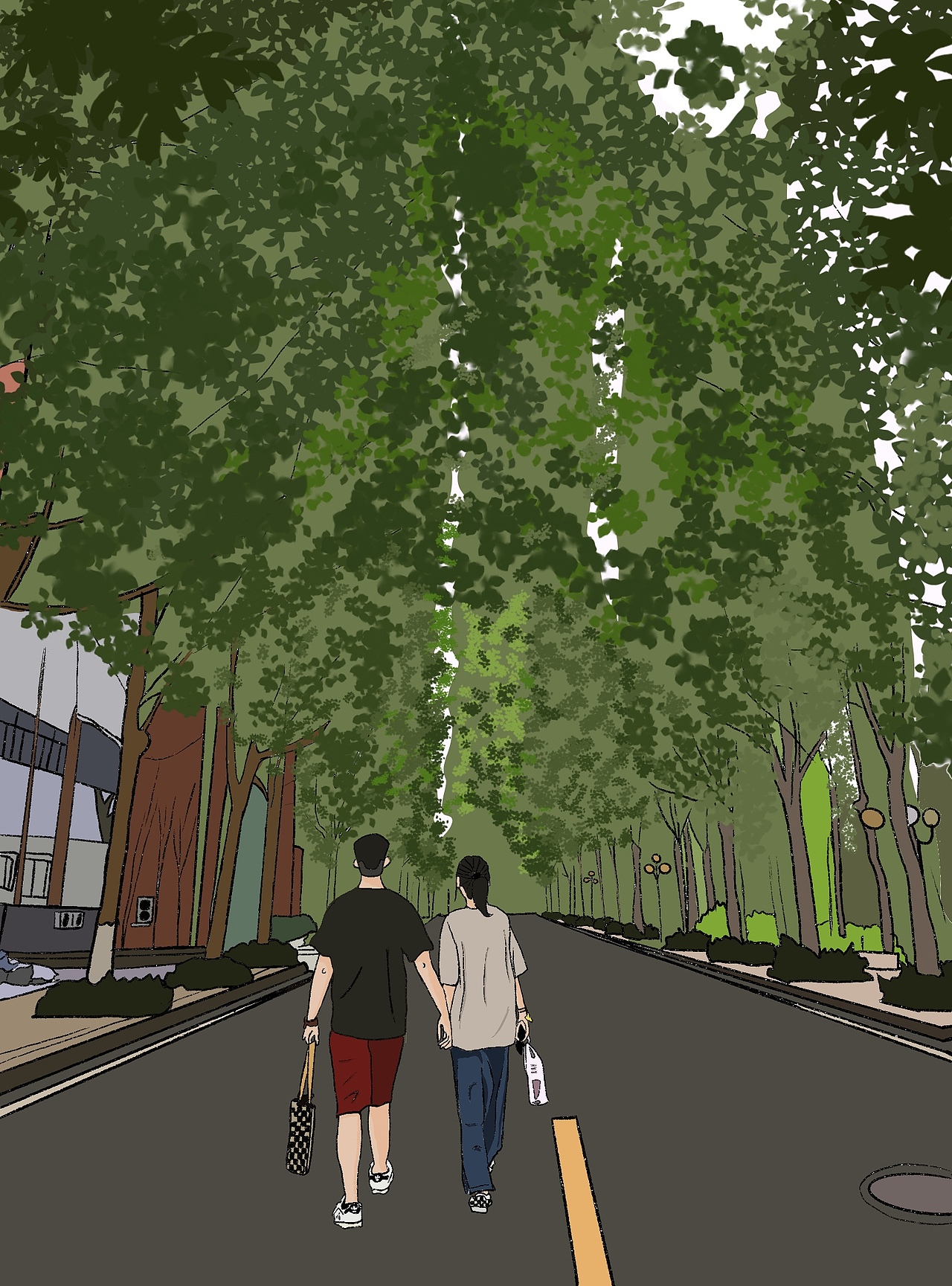 Q版头像定制设计情侣头像手绘微信头像手绘