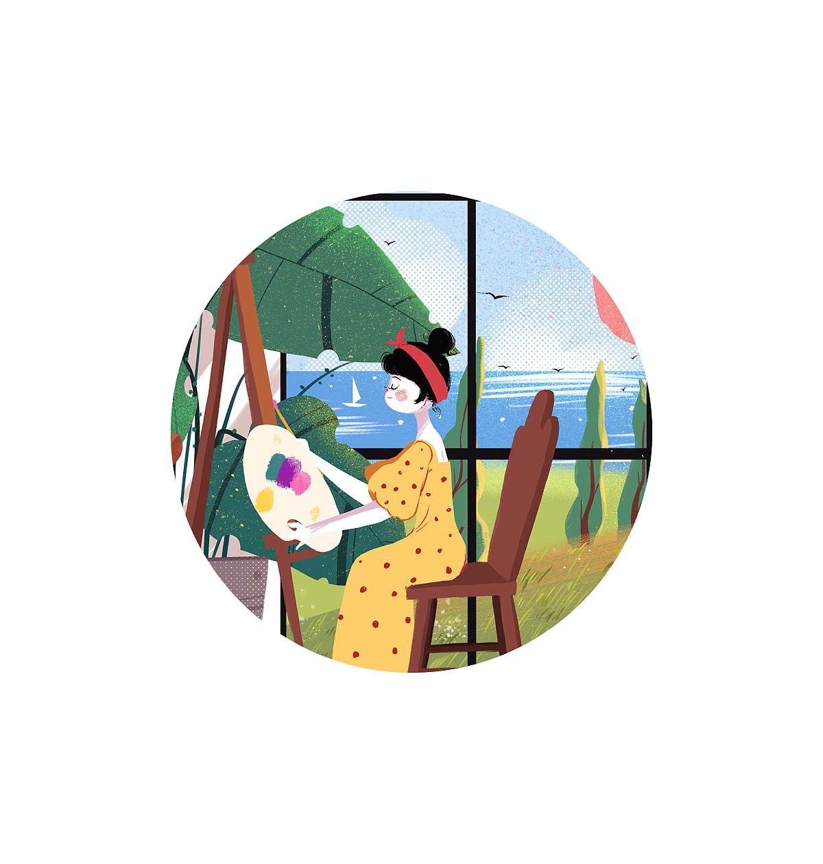 猫小姐的77条连衣裙（图ZMTY3MTM0NTgw） - 绘本 - 站酷设计师鱼花酱原创素材 - 站酷ZCOOL