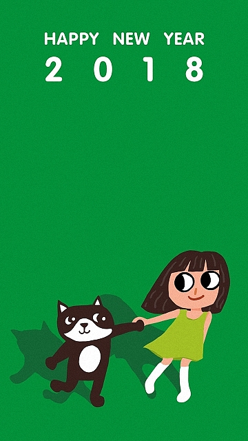 2018 狗年手机壁纸（图ZMTAyNDAwNDQ4） - 创作习作 - 站酷设计师鸦科大佬原创素材 - 站酷ZCOOL