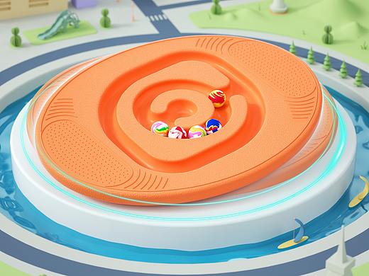 儿童玩具电商渲染