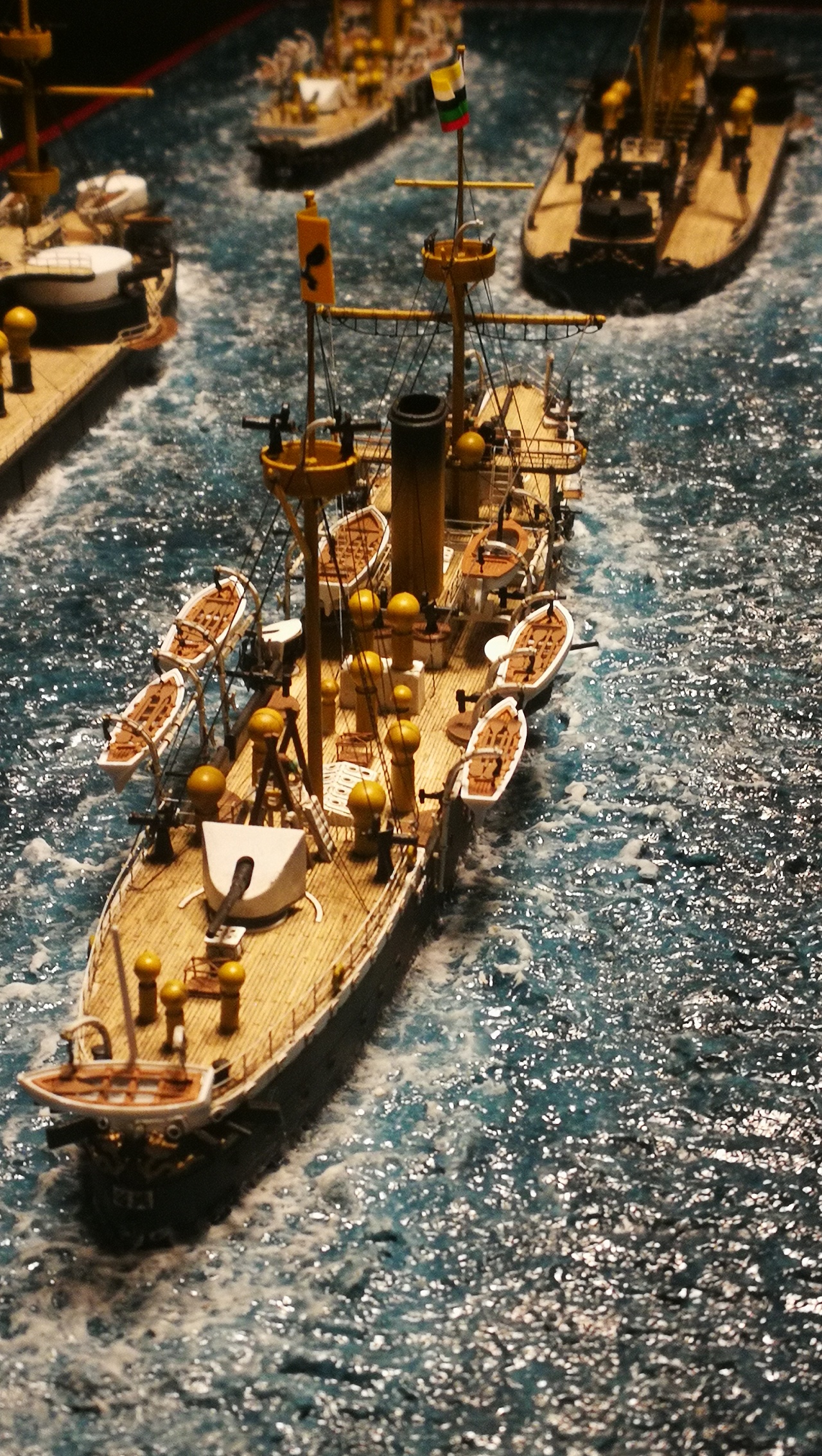 北洋水师水景模型