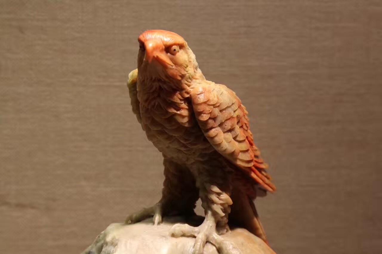 鹰(赢)|手工艺|工艺品设计|张永玉雕工作室 - 原创作品 - 站酷 (zcool