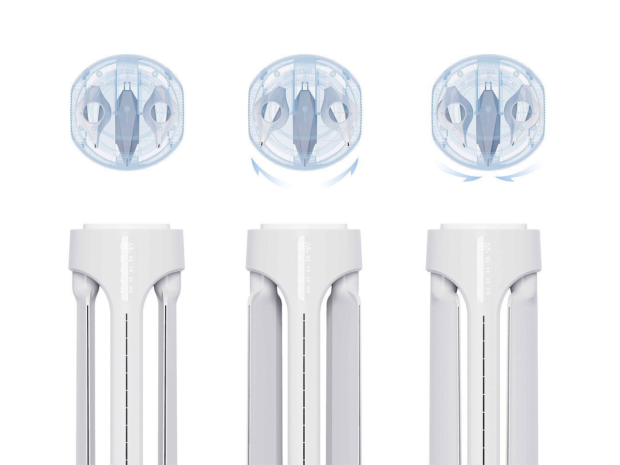 艾美特AIRMATE丨三风道无叶风扇丨2020（图ZMjY2MDI1MDg4） - 生活用品 - 站酷设计师南风工业设计原创素材 - 站酷ZCOOL