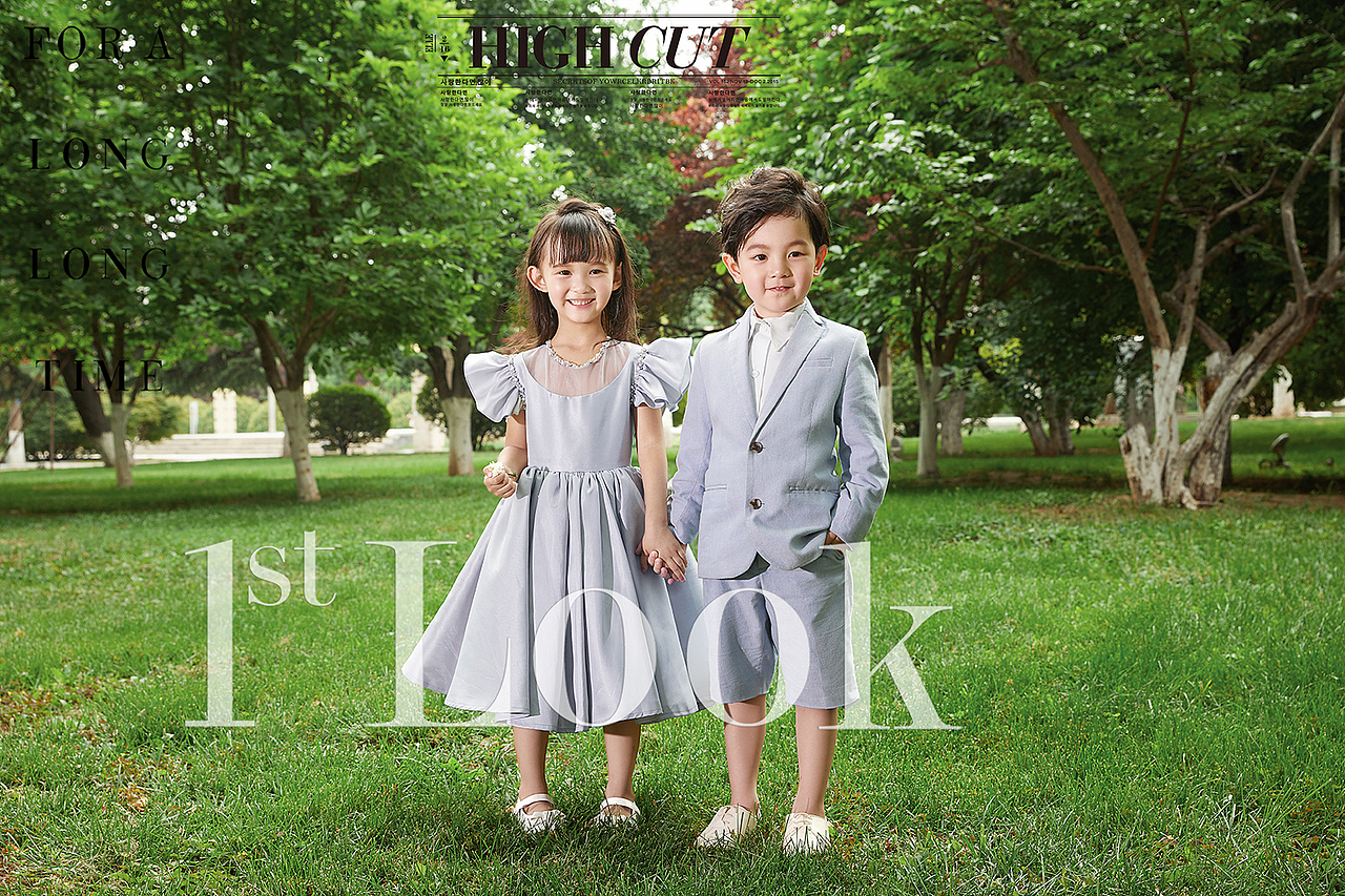 爱时尚蓝色龙凤胎