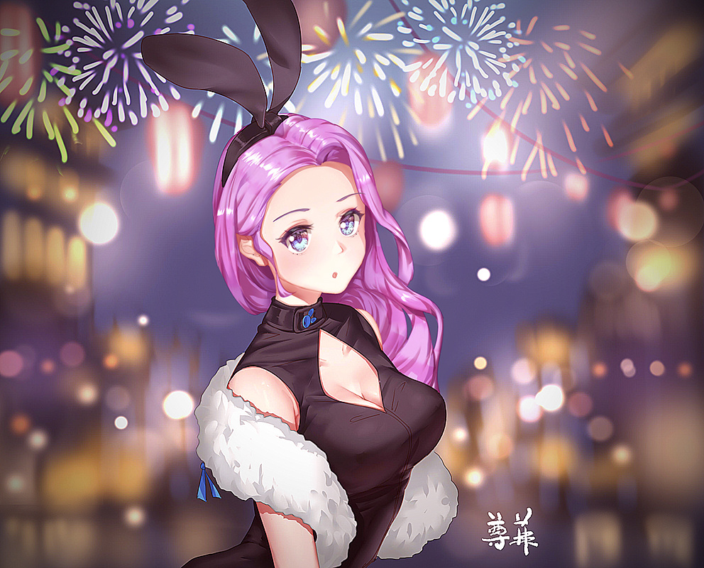 兔女郎|插画|游戏原画|尊菲 - 原创作品 - 站酷 (zcool)