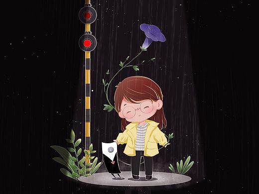 又大一岁了，要平安喜乐（祝福）（个人主页-ZNTcxMzQ2OTI=） - 儿童插画 - 站酷设计师六月MONDAY原创素材 - 站酷ZCOOL