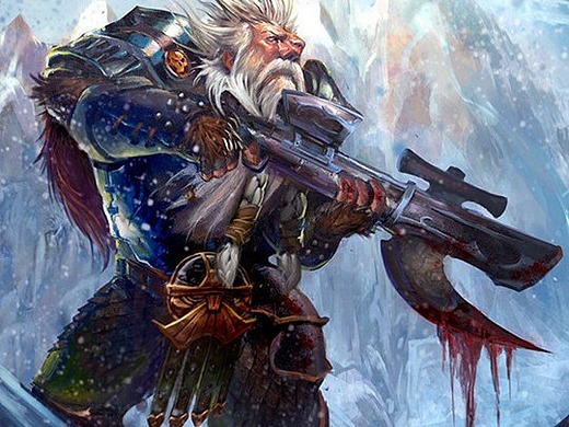 游戏原画-矮人族猎人