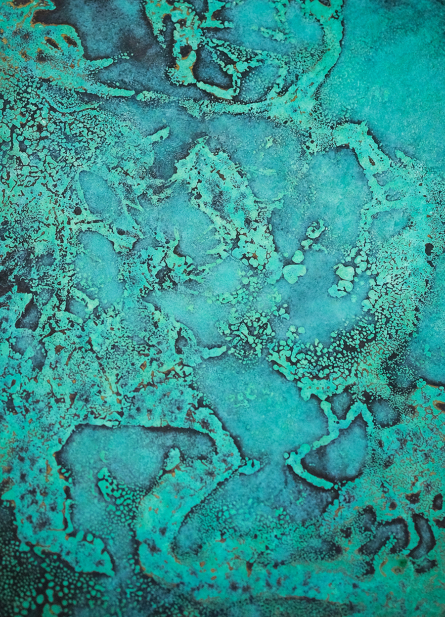 五玄土 || 《青黛含翠》之铜画（图ZMTQ4NjgyMTMy） - 生活用品 - 站酷设计师五玄土原创素材 - 站酷ZCOOL