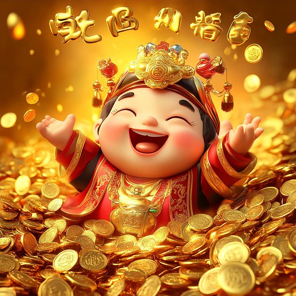 恭喜发财，财神到好运壁纸头像