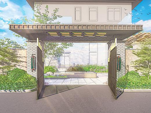 乡村别墅（个人主页-ZNDk0NzIwOTI=） - 建筑/空间 - 站酷设计师边工原创素材 - 站酷ZCOOL