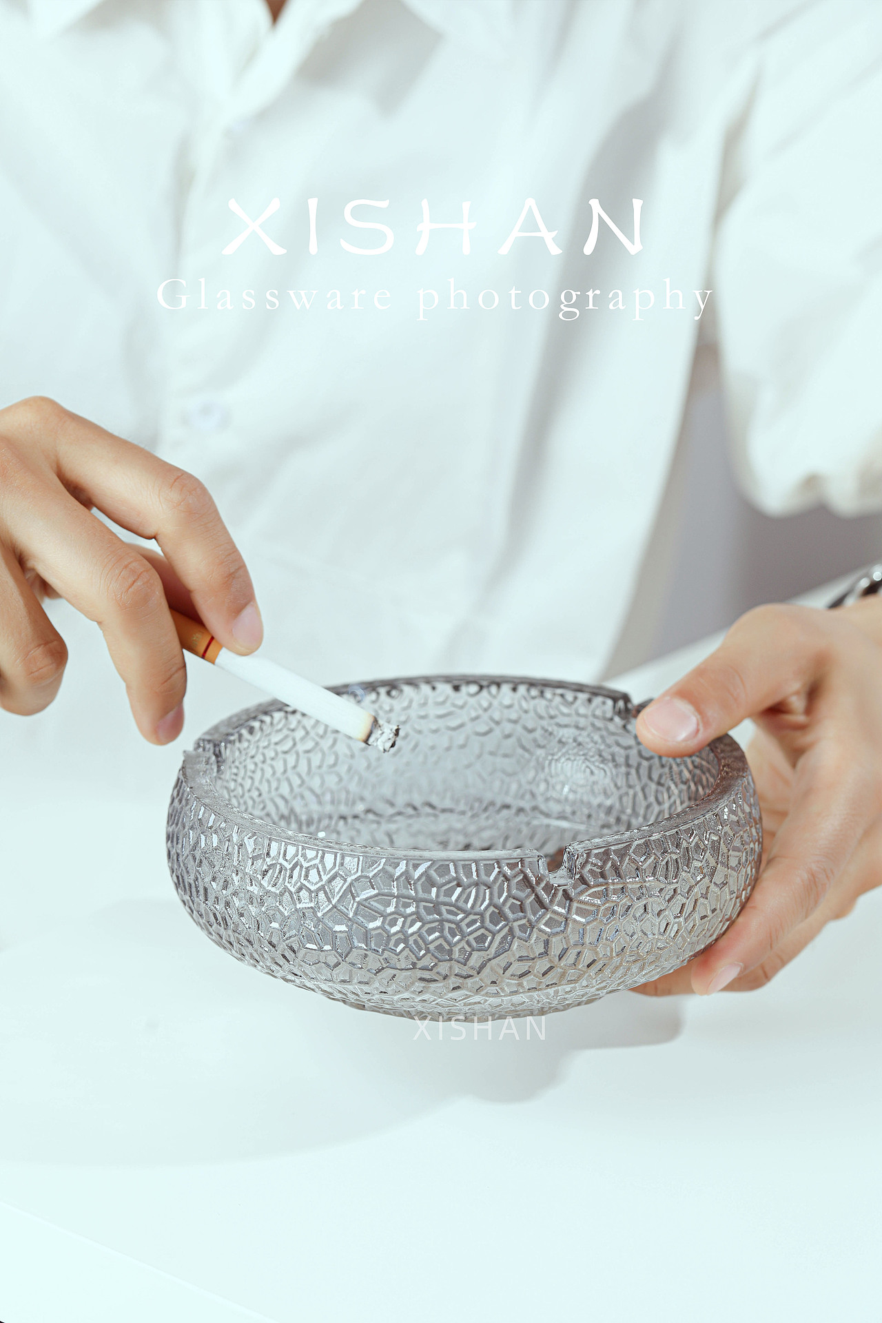 电商摄影丨锤纹烟灰缸的日常