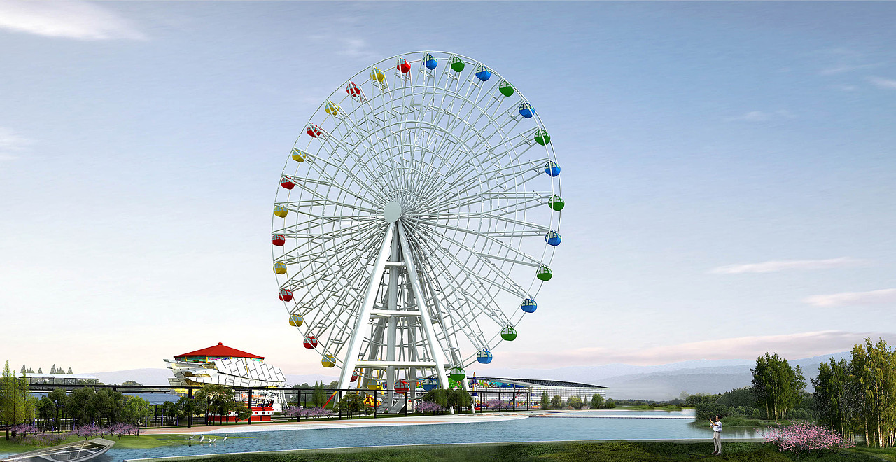 游乐场效果图鸟瞰图