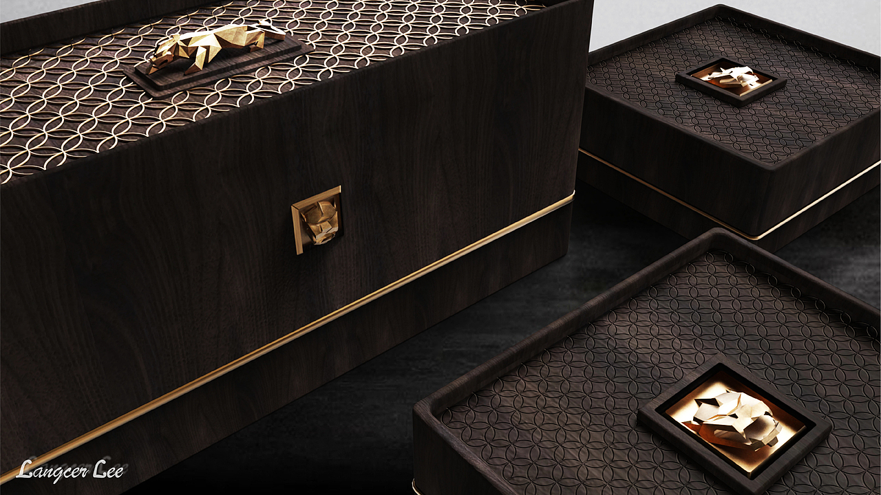 【木器·匠心（一）】木盒包装 by 小狼君 Langcer Lee（图ZNjE4ODM2ODA=） - 包装 - 站酷设计师小狼君LangcerLee原创素材 - 站酷ZCOOL