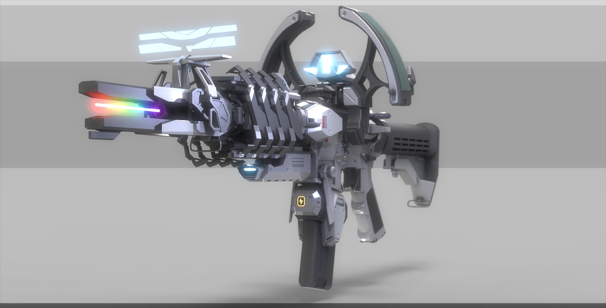 彩虹xM4科幻枪械设计x2