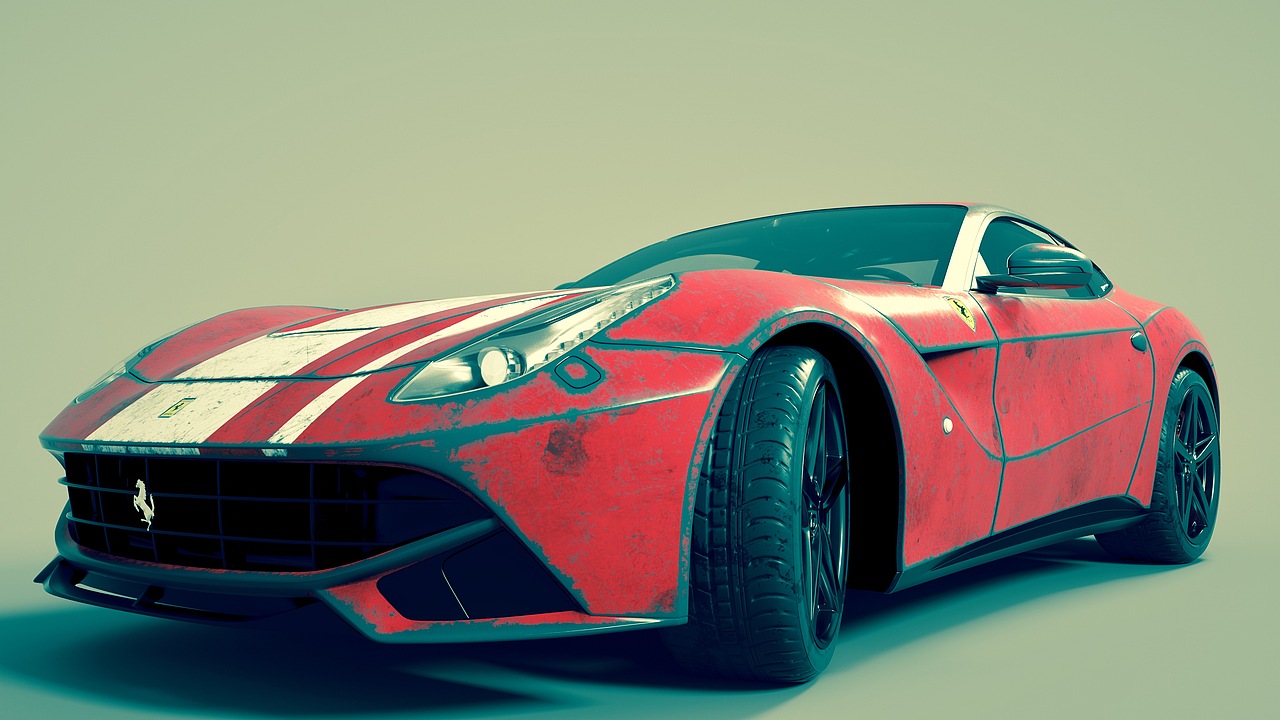 法拉利跑车渲染（图ZMjEwMDIwODI4） - 机械/交通 - 站酷设计师Happenatw原创素材 - 站酷ZCOOL
