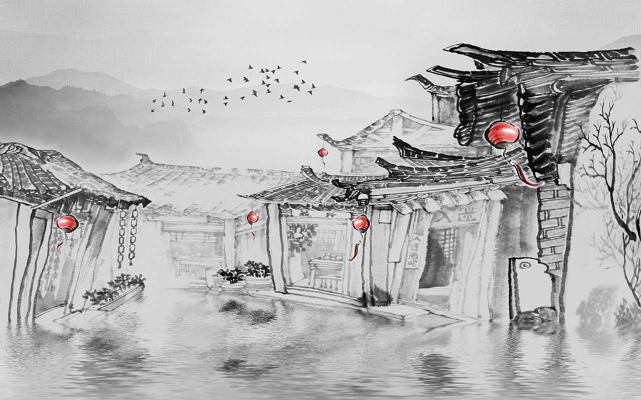 纱画、文创卷帘图案-山水01（图ZMjgxMzI3OTA4） - 图案 - 站酷设计师裕隆家居原创素材 - 站酷ZCOOL