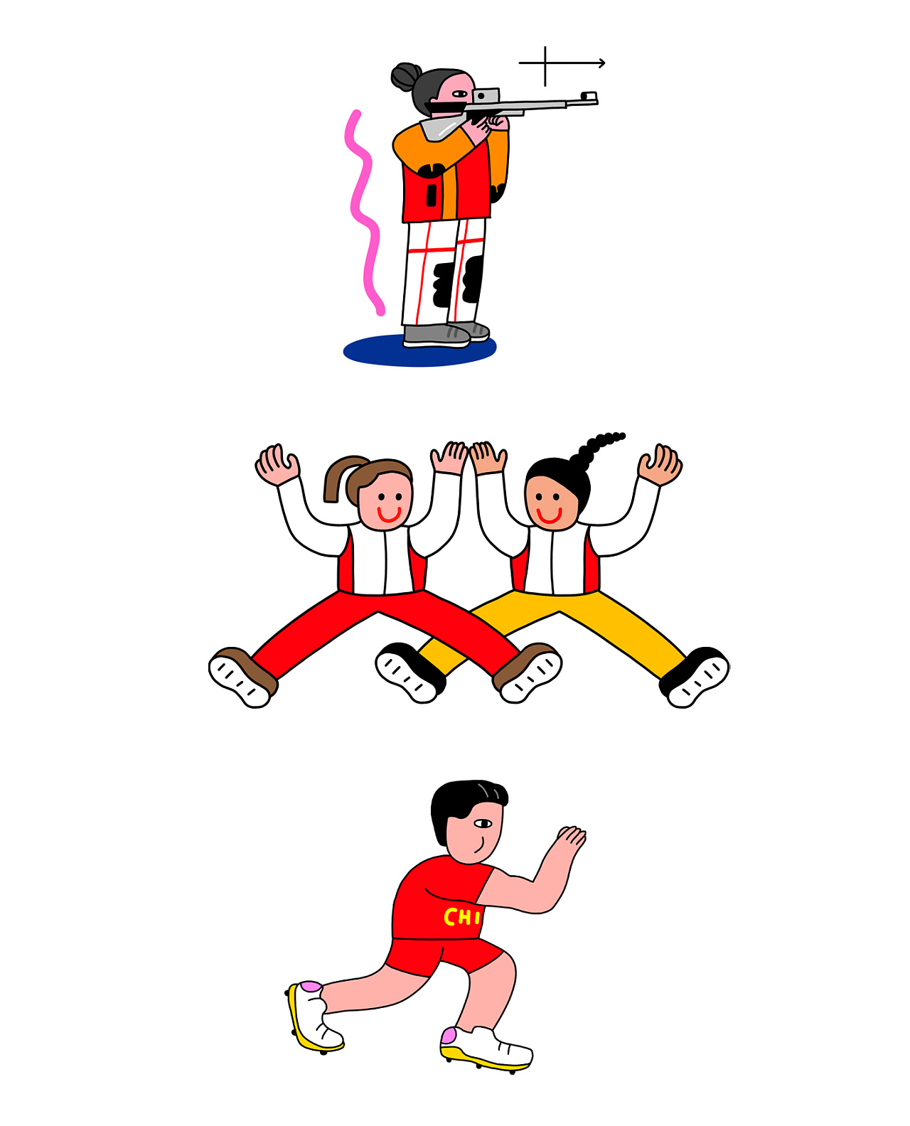 【奥运插画】中国加油