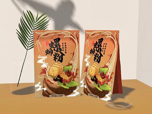 手绘螺蛳粉设计