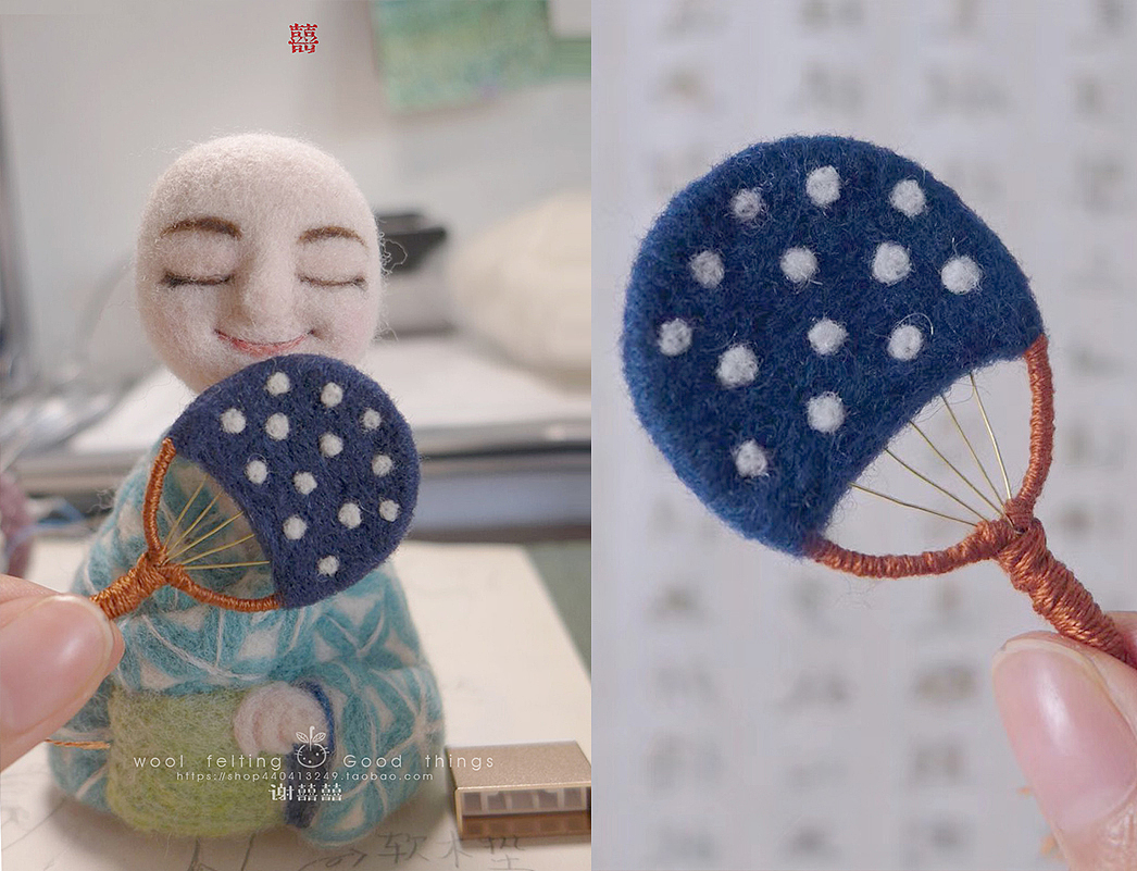 囍囍的羊毛毡 之 人偶林竹酱（图ZOTQ0MDM3ODQ=） - 其他手工艺 - 站酷设计师谢囍囍原创素材 - 站酷ZCOOL