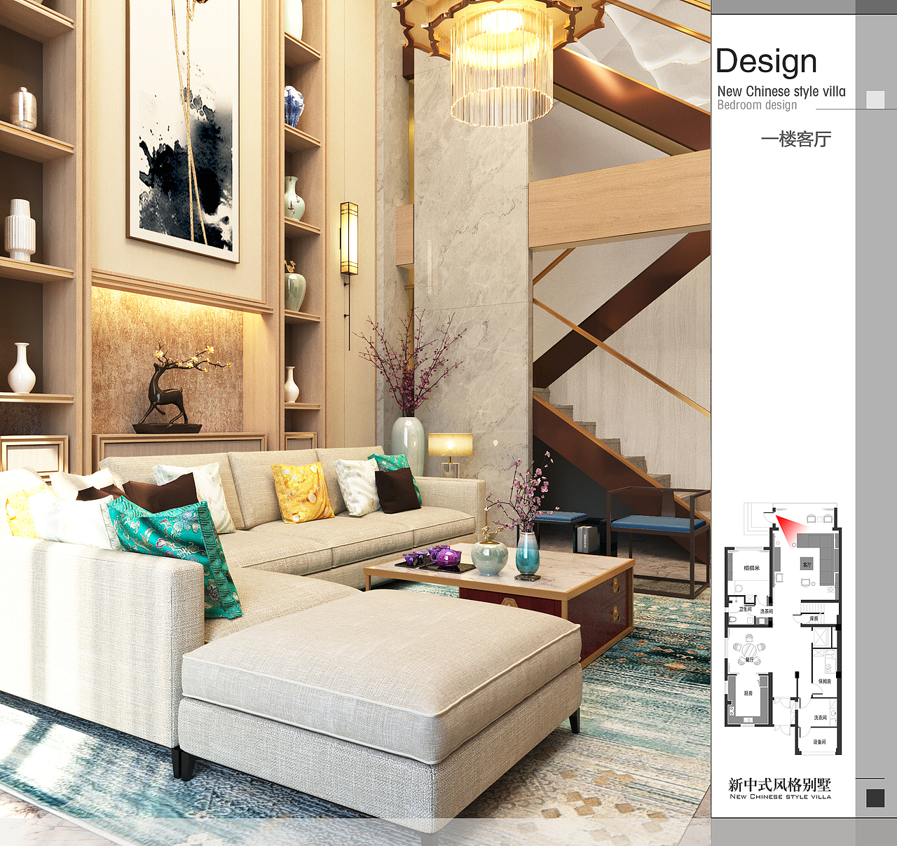 别墅室内设计（图ZMjE5ODYyNzAw） - 家装设计 - 站酷设计师我是柴某人原创素材 - 站酷ZCOOL