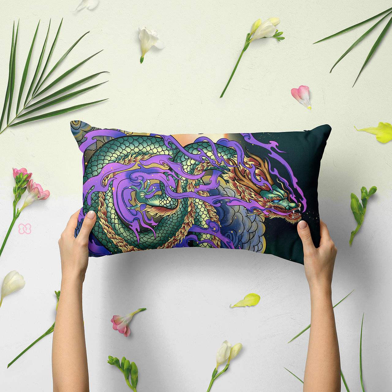 潮流插画《神兽四象之青龙》