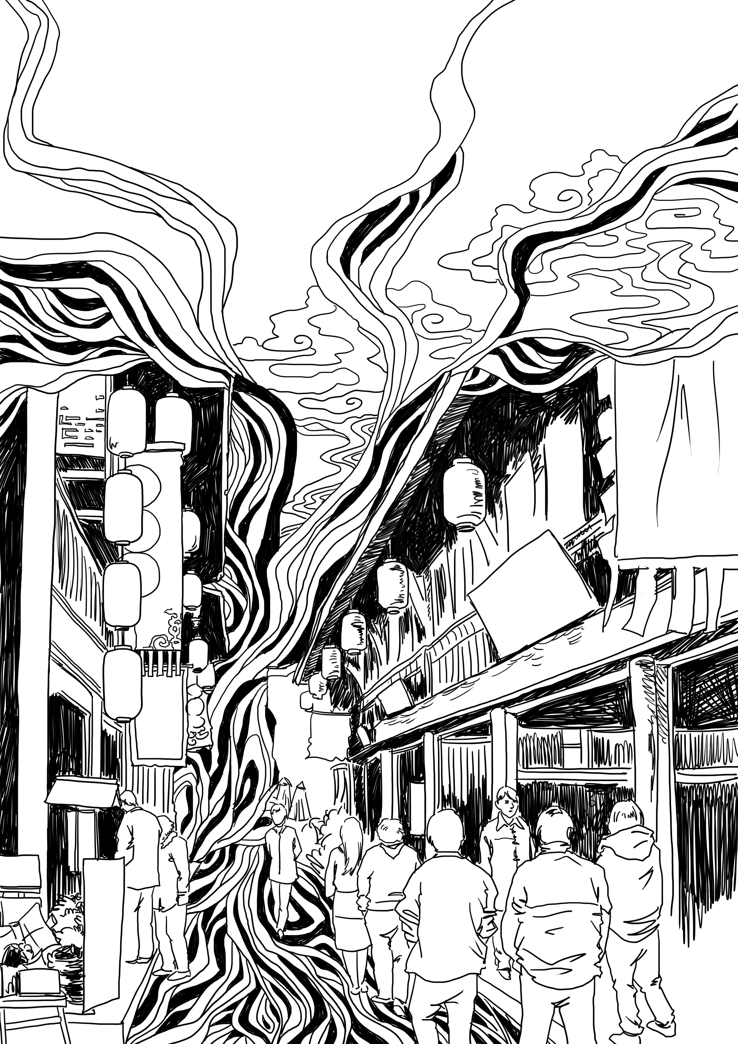 整理了一些ps写实风景速写