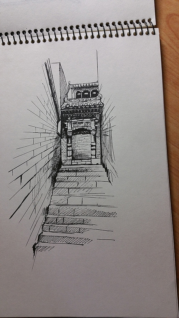 普通平面设计师画的挺不错的,这是山西的王家大院吗5年前0岩彩61