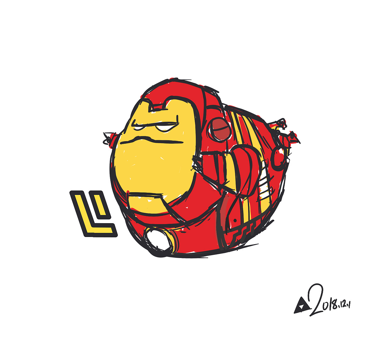 钢铁侠插画丨卡通丨潮流