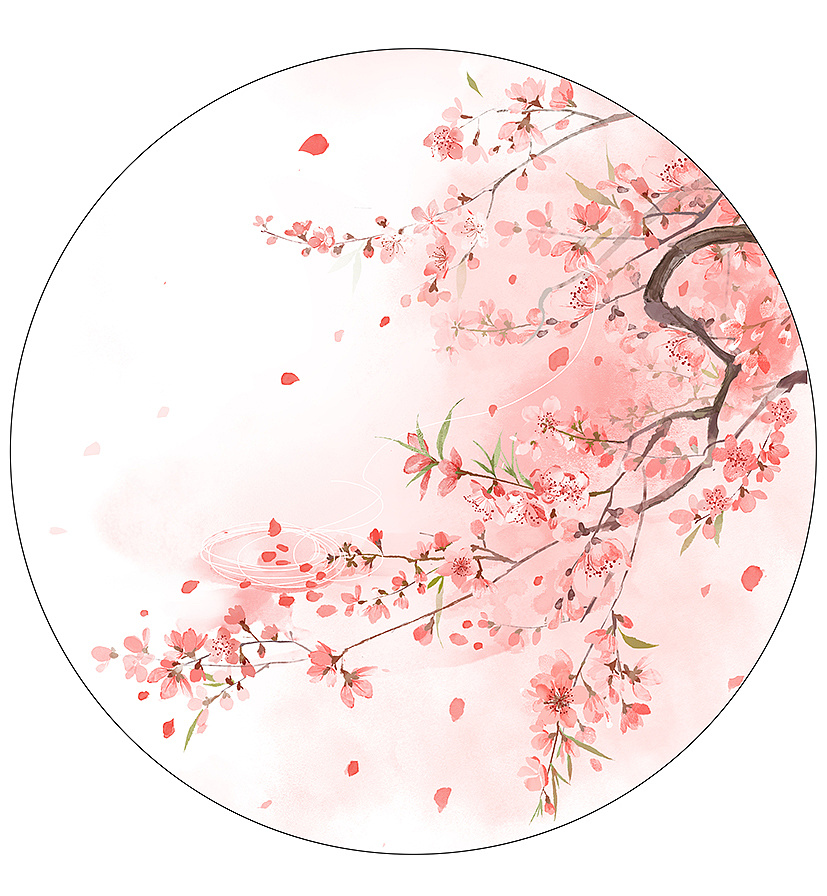 桃花|插画|商业插画|点意 - 原创作品 - 站酷 (zcool)