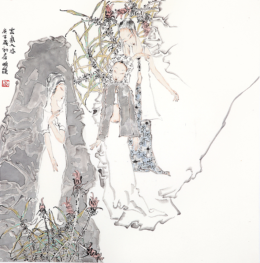 李昀蹊人物画（图ZMjc2MTU1Njgw） - 绘画 - 站酷设计师书画经纪人原创素材 - 站酷ZCOOL