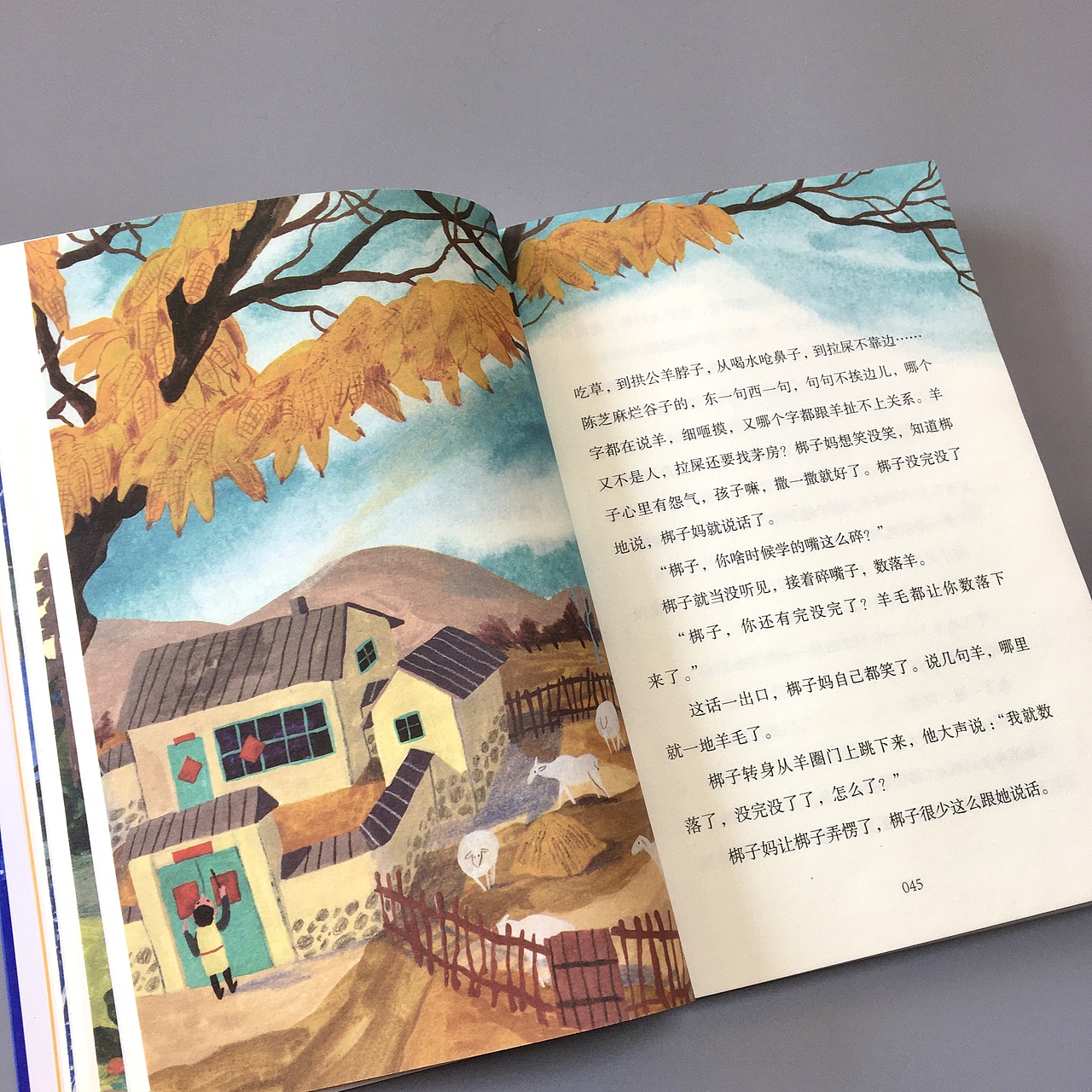 儿童小说《公羊爸爸》封面及内文插画
